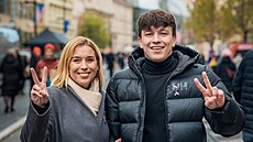 Danue Nerudová se synem Filipem