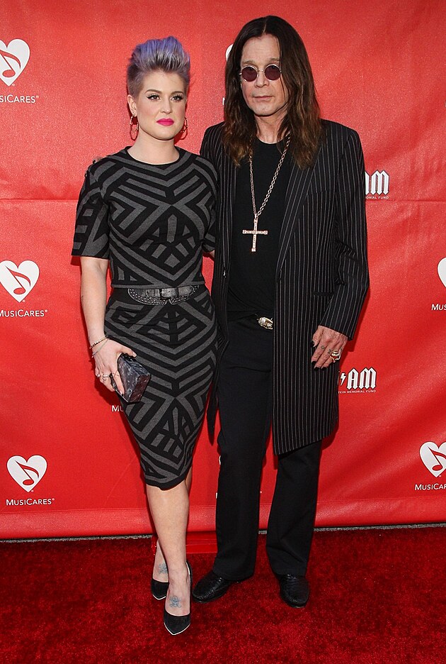 Ozzy Osbourne a jeho dcera Kelly Osbourne.