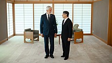 Japonský císa Naruhito pivítal prezidenta Petra Pavla.