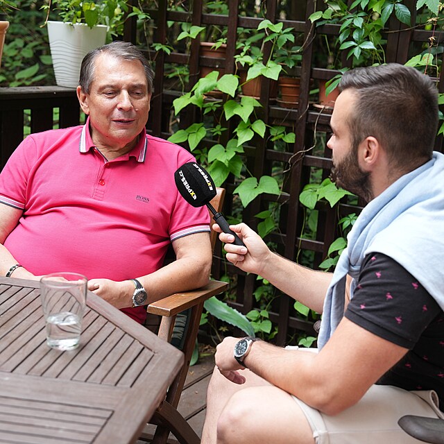 Ji Paroubek s redaktorem Expresu