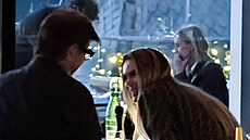 Eva Feuereislová na veei s novým objevem.