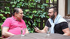 Jií Paroubek s redaktorem Expresu