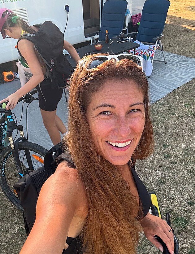 Eva Decroix se chyst na cyklovlet