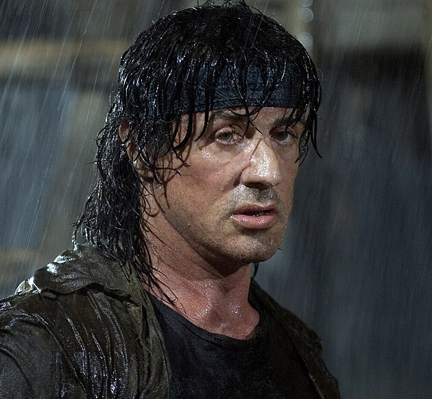 Sylvester Stallone jako Rambo