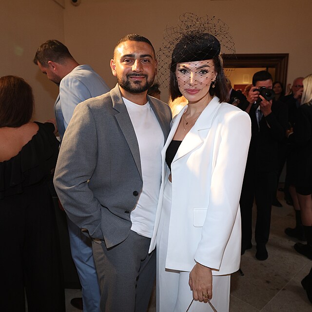 Kamila N�vltov� se snoubencem Eddiem