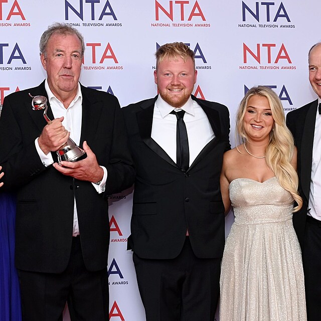 Jeremy Clarkson na p�ed�v�n� cen National Television Awards 2025
