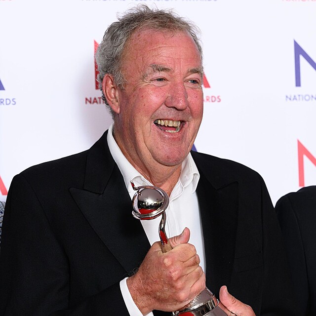 Jeremy Clarkson na p�ed�v�n� cen National Television Awards 2025