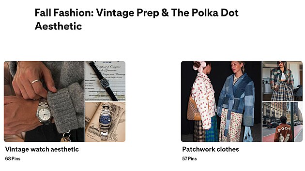 Pinterest pr�v� zve�ejnil svou Fall Trend Report 2025 a podle n�j se leto�n� podzim ponese v duchu secondhandu, nostalgie a mal�ch velk�ch radost�. Gen Z, kter� u� tvo�� v�c ne� polovinu u�ivatel� platformy, p�in�� d�raz na udr�itelnost, individualitu a hravost.