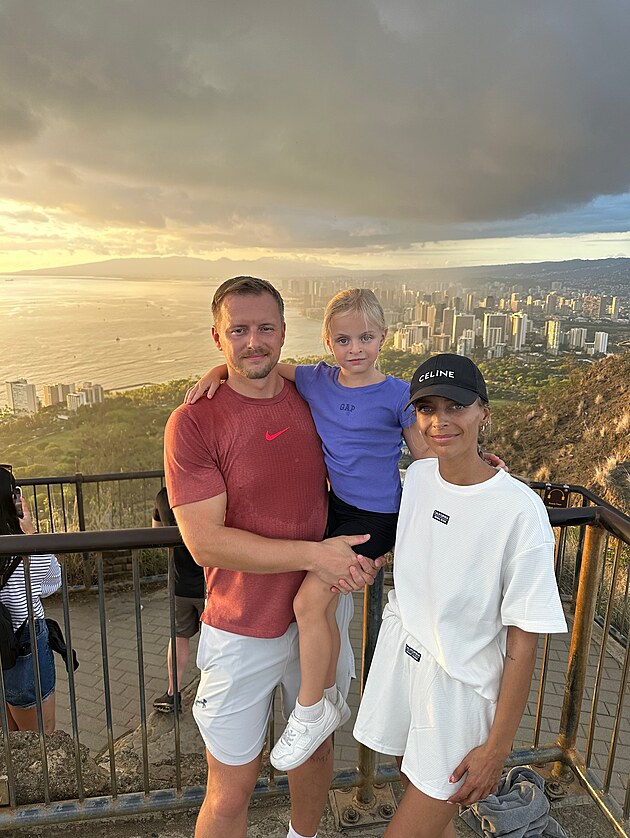 Markta Konvikov na rodinn dovolen.