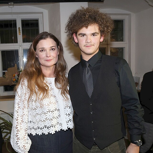 Martina Preissov� se synem Matou�em