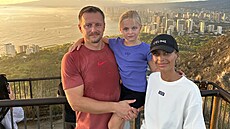 Markéta Konvi�ková na rodinné dovolené.