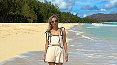 Markéta Konvi�ková na rodinné dovolené.