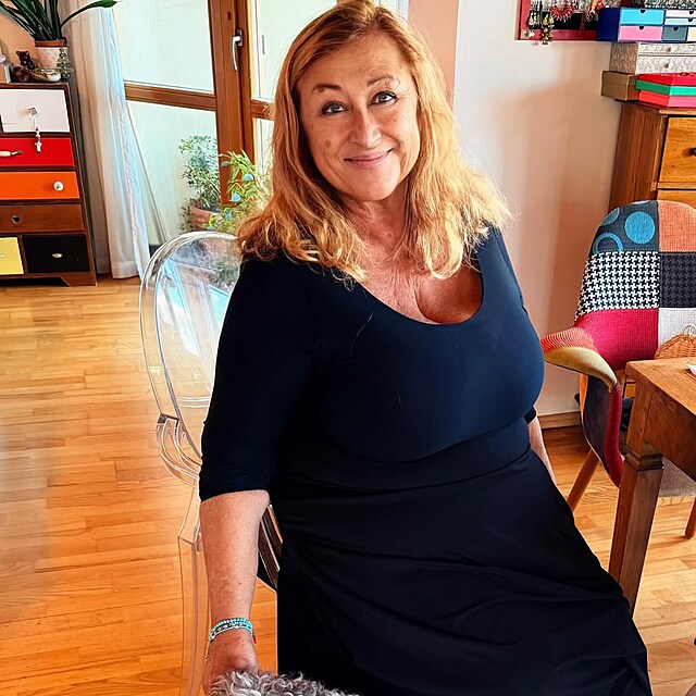 Halina Pawlowsk� s pejskem Tortilou