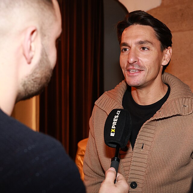 Michal Hrdli�ka b�hem rozhovoru pro Expres