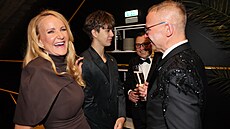 Hrdá matka Vendula, syn Jakub a rodinní p�átelé Pavel Vítek a Janis Sidovský.