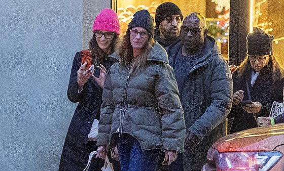 Julia Roberts m�la dobrou náladu. (Praha, 4. prosince 2025)
