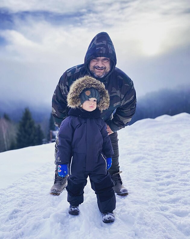 Patrik Hezuck� se synem Oliverem