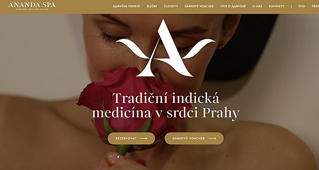Ananda Spa se na webu prezentuje jako ajurv�dsk� centrum v Praze