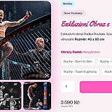 Nela Slov�kov� prod�v� obrazy i s partnerem Radkem Rou�alem