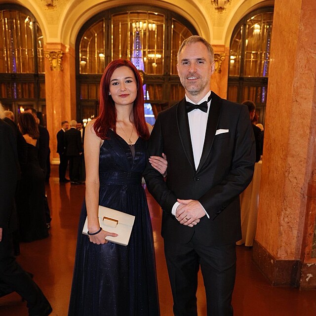 Katerina Demetrashvili a Zden�k H�ib na plese hlavn�ho m�sta Prahy