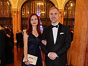 Katerina Demetrashvili a Zdenk Hib na plese hlavního msta Prahy