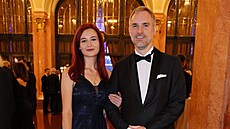 Katerina Demetrashvili a Zden�k H�ib na plese hlavního m�sta Prahy