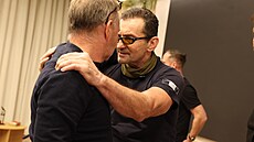 Ond�ej Vetchý s noviná�em Markem Wollnerem