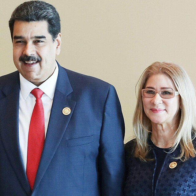 Nicol�s Maduro a Cilia Floresov�