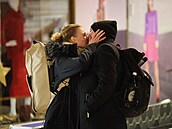 Robert Miklu� a Lucie Duchá�ková po premié�e  Metoda Markovi�: Straka.