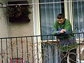 Ji�í Straka po propu�t�ní na svobodu