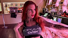 Tereza Osladilová na úvodní tiskové konferenci Clash 15 v Duplexu.