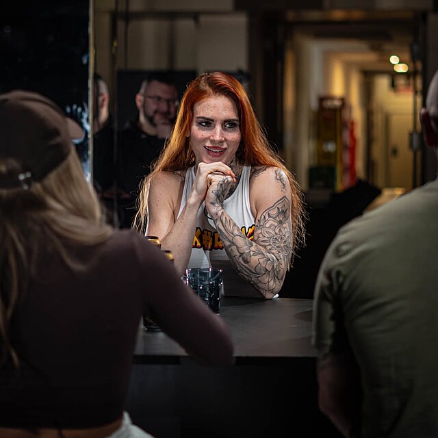 Tereza Osladilov� a Dominika Hor�kov� na Before the Clash, p�ed z�pasem v Brn�...