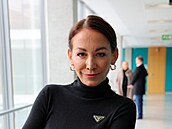 Agáta Hanychová u soudu s Jaromírem Soukupem.