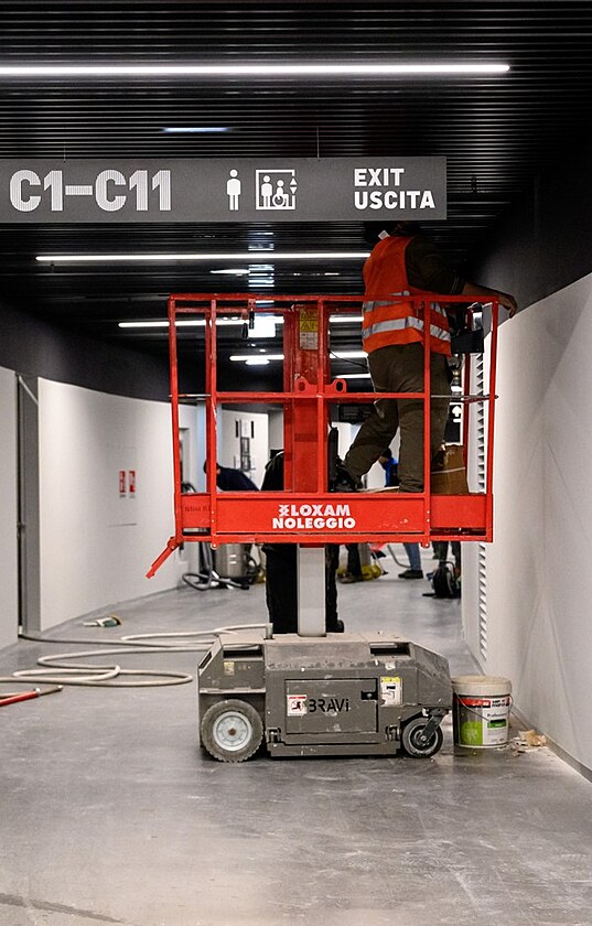 Hala Santagiulia je�t� den p�ed prvn�m hokejov�m z�pasem �ensk�ch reprezentac�...