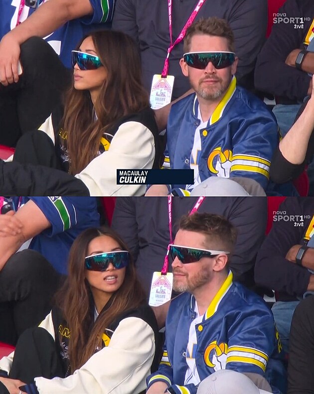 Macaulay Culkin a Brenda Song na Super Bowlu