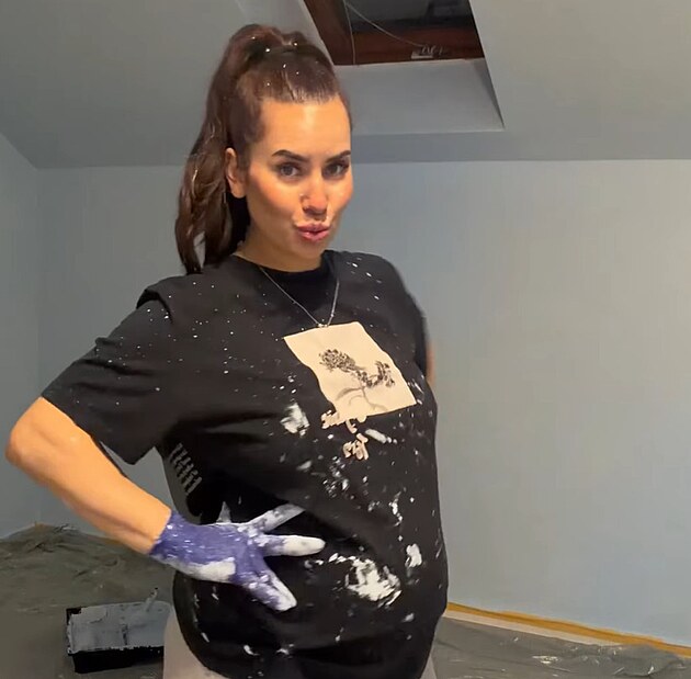 T�hotn� St��tesk� maluje pokoj