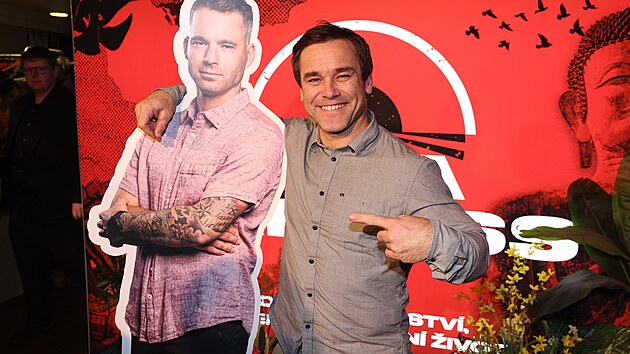 Vav�inec Hradilek s par�ákem Tomá�em Slavíkem, který se nemohl dostavit osobon�.