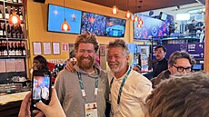 Ji�í Langmajer alias trenér Hrouzek v Milán�! Do�lo i na setkání s Jakubem...