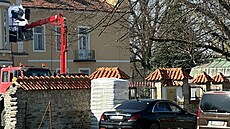 Zámek Ratbo� b�hem natá�ení nového thrilleru Martina Scorseseho. P�ed...