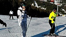Eva Pavlová na dovolené v Alpách