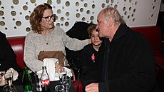 Michael Kocáb u jednoho stolu s exman�elkou Marshou