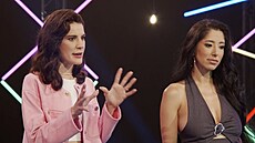 Nikola Lauberová s Monikou Timkovou