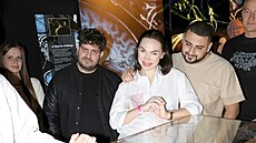 Výstavu si náramn� u�ili.