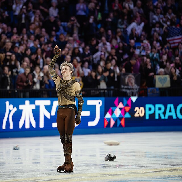 Ilja Malinin na MS v krasobruslen�