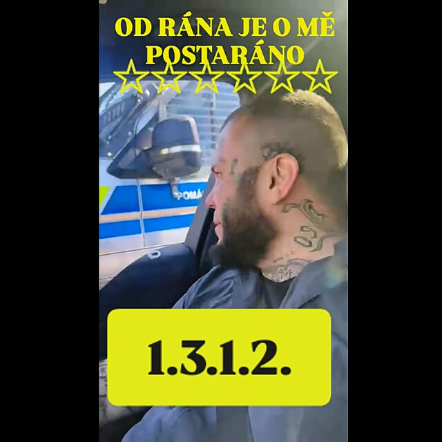 Leo Ber�nek provokuje policisty.