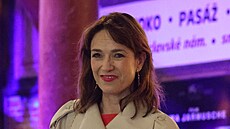 Tereza Kostková si vzala jídlo na cestu.
