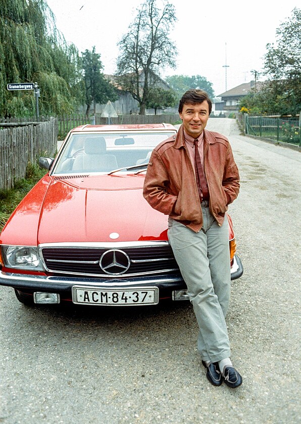 Karel Gott, archivn�, auto, mercedes