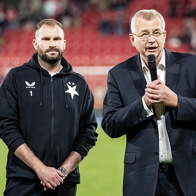Ond�ej Kol�� a Jaroslav Tvrd�k