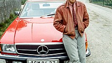 Karel Gott, archivní, auto, mercedes