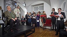 �Korunovace� Karla Schwarzenberga na krále Království pravdy a lásky za...